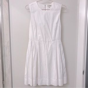 GAP Fit and Flare Pleated Cotton Dress