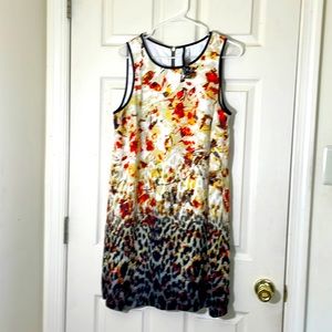 Forest Animal Print Dress Size Large