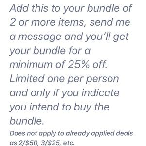 Bundle offer