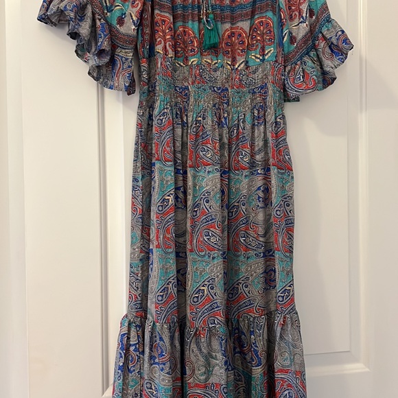 Silk blend bohemian dress - Picture 7 of 7