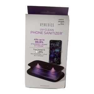 Homemetics UV Phone Sanitizer for Cell phones. electronis sanitizer smart sani