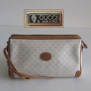 new GUCCI Micro GG vintage gold hardware crossbody bag