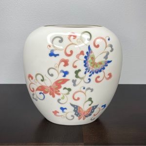 Otagiri Japan Papillon Butterfly Porcelain Vase