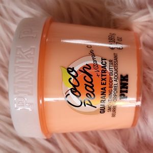 Brand New PINK Victoria's Secret COCO PEACH SMOOTHING BODY BUTTER