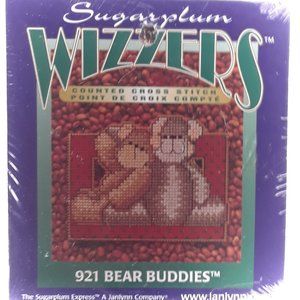 Vintage 2000 Sugarplum Wizzers Counted Cross Stitch Kits - Set of Two