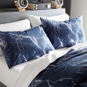 NWT 1x Pottery Barn Storm Glow-in-the-Dark Pillow Sham (Blue)