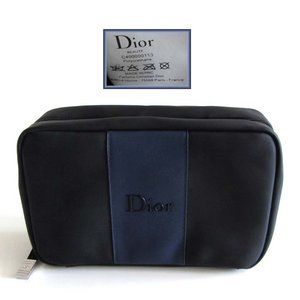 new DIOR toiletry cosmetic double pockets bag