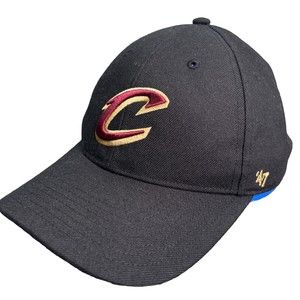 Cavs Cavaliers Strapback Youth Size Hat Black '47 Brand Embroidered NBA Cap