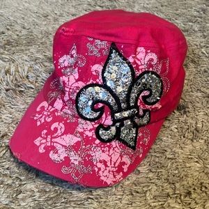 Leader Women’s Hat Bling Cadet Cap Pink