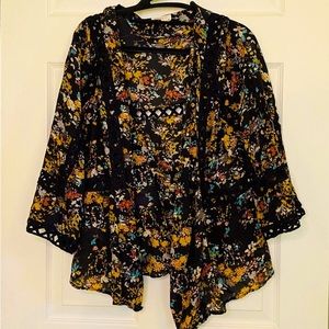 Silk short kimono