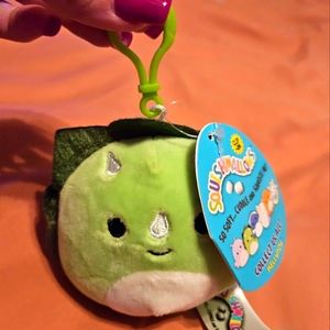 NWT 3” Tristan the Green Dinosaur 🦕 Squishmallow Clip