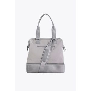 NWT Beis Convertible Mini Weekender in Grey