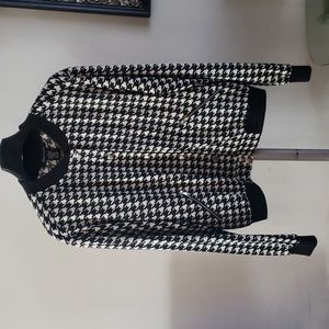 Houndstooth Bomber Jacket