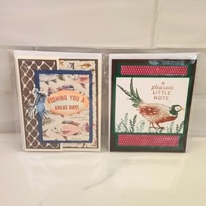 5/$20 NWOT 2 Handmade Greetings Cards