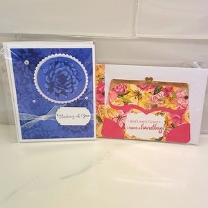 5/$20 NWOT 2 Handmade Greetings Cards