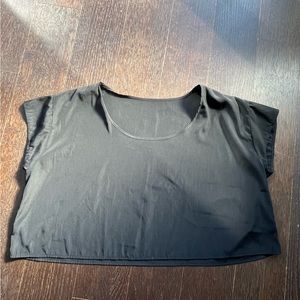 American Apparel Crop Chiffon Top One Size