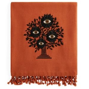 JONATHAN ADLER TREE OF EYES EMBELLISHED THROW, CURRENT PRICE:$395.00