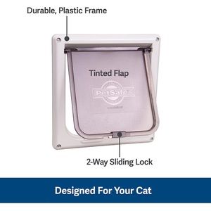 BNIB PetSafe Interior Cat Door: 2-Way Locking, Indoor Pet Door Flap