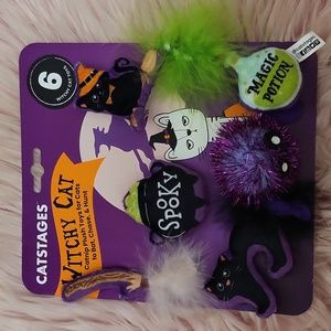 New Listing!! Brand New Catstages HALLOWEEN HOLIDAY INSPIRED Cat Toys- 6 CT.