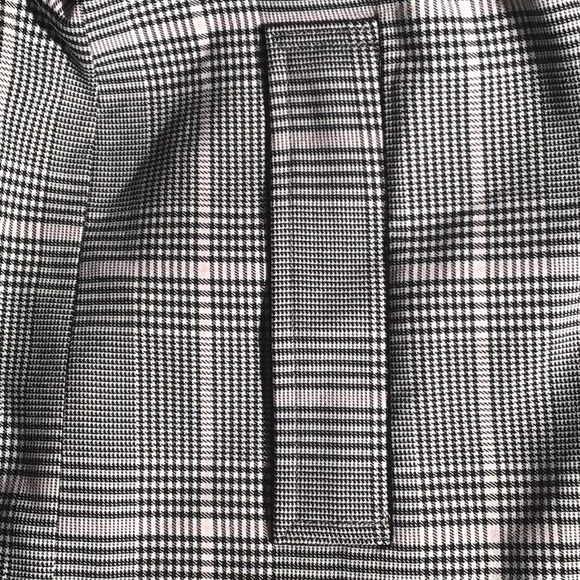 Carolina Belle overcoat black white pink plaid M - Picture 8 of 8