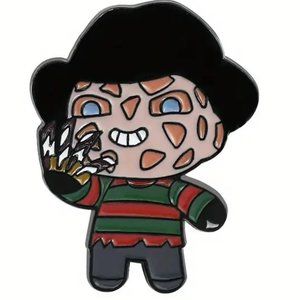 Freddy Krueger Pin Nightmare on Elm Street Enamel Knife Horror Movie Metal Charm