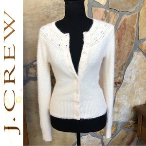 J. Crew “The Reeds” Front-Button Sweater Ivory (XS)