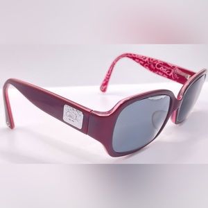 Coach Georgette Burgundy Oval Sunglasses Frames Only