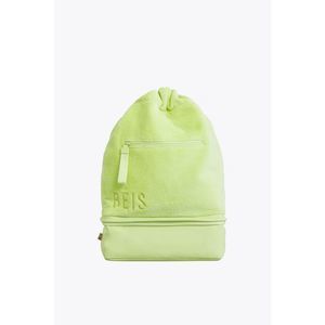 NWT BEIS Terry Backpack Cooler in Citron Green