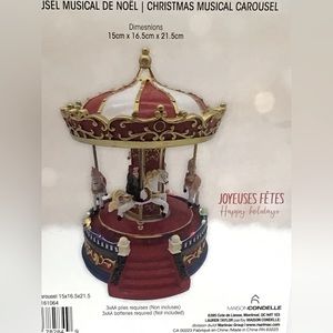 NEW in BOX! Christmas Musical Carousel