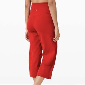 Lululemon Align Wide Leg Crop 23" Dark Red