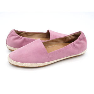 Fitflop Flats Womens 8 Pink Suede Arch Support Espadrille Slip On Comfort Shoes