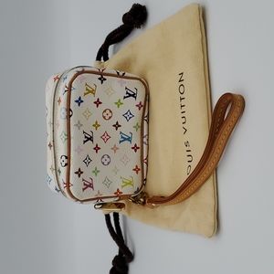 Takashi Murakami X Louis Vuitton White Monogram Multicolor Wapity Case