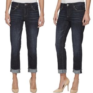 KUT from the Kloth Amy Crop Straight Leg-Roll Jeans