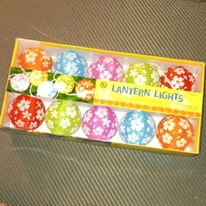 Retro-Look Lantern Lights 🌴 Set of 10