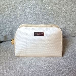 Bvlgari Parfums nude embossed leather makeup bag