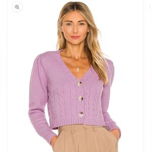 NWOT REVOLVE TULAROSA Tawnie Mauve Cardigan Sweater