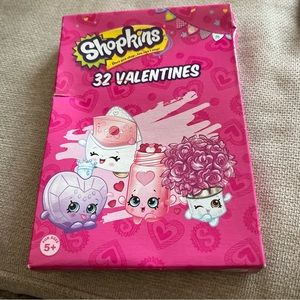 32 Shopkins kids child classroom Exchange Valentines Day Cards New Sealed Box