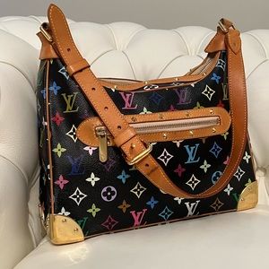 Louis Vuitton x Murakami Limited Edition Monogram Multicolor Boulogne Bag.