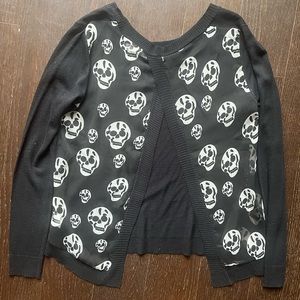 Skull open back long sleeve Small NYC Rehab