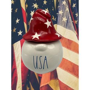 Rae Dunn USA Gnome Candle