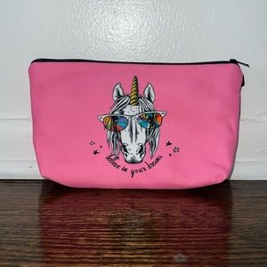 NWOT unicorn Makeup bag