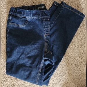 Energie Missy Regular Fit Dark Blue Pull-On Elastic Band Blue Jeans Sz L