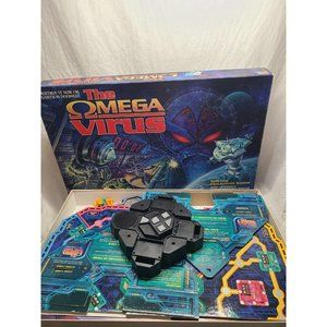 Vtg 1992 MB The Omega Virus Talking Electronic Board Game-Missing Decoder Insert