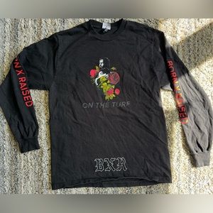 Born x Raised “On the Turf” Black Longe Sleeve Shirt Large