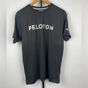 Peloton Black Century 100 Rides Short Sleeve Athletic Tee Small Shirt