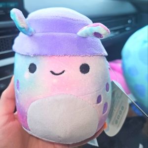 NWT 5” Daxxon the Alien 👽 in purple Bucket Hat Squishmallows tie-dye galaxy