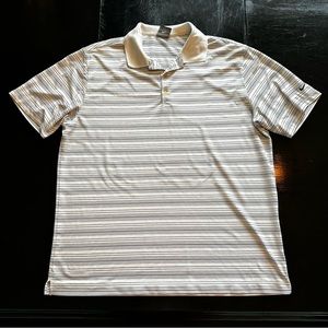 Nike XL white and Black Polo Short sleeve Golf Shirt