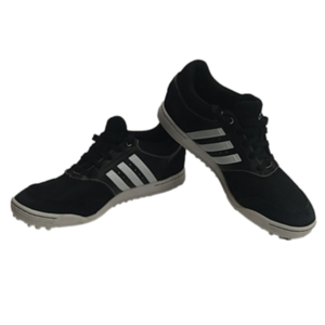 Adidas men's size 8.5 black with white stripes