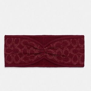 Coach Signature Wool Knit Headband