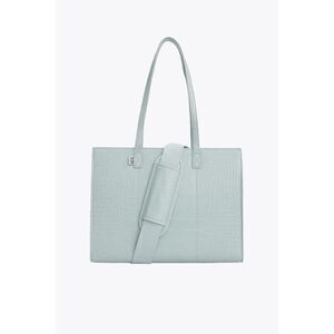 NWT BEIS Work Tote - Slate Blue/Gray - Embossed Faux Leather